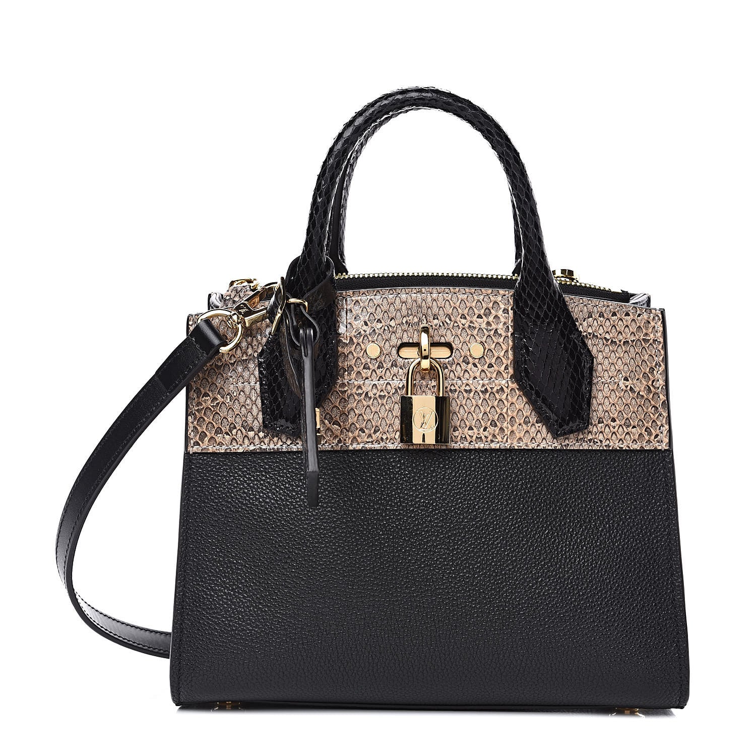 Louis Vuitton Calfskin Ayers City Steamer Mini Black 1 of 9