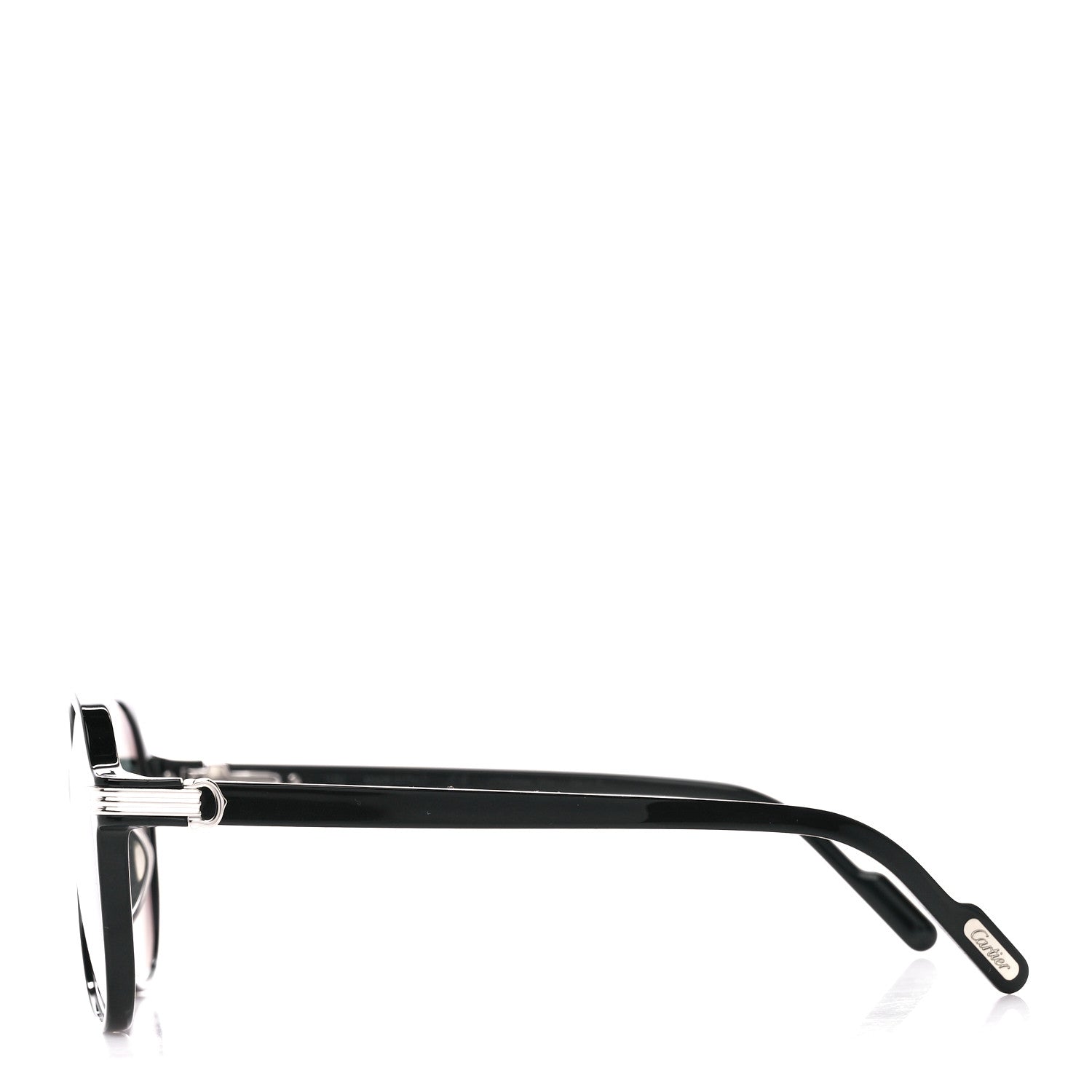Cartier Metal Aviator CT0159S Sunglasses Silver Black 3 of 8