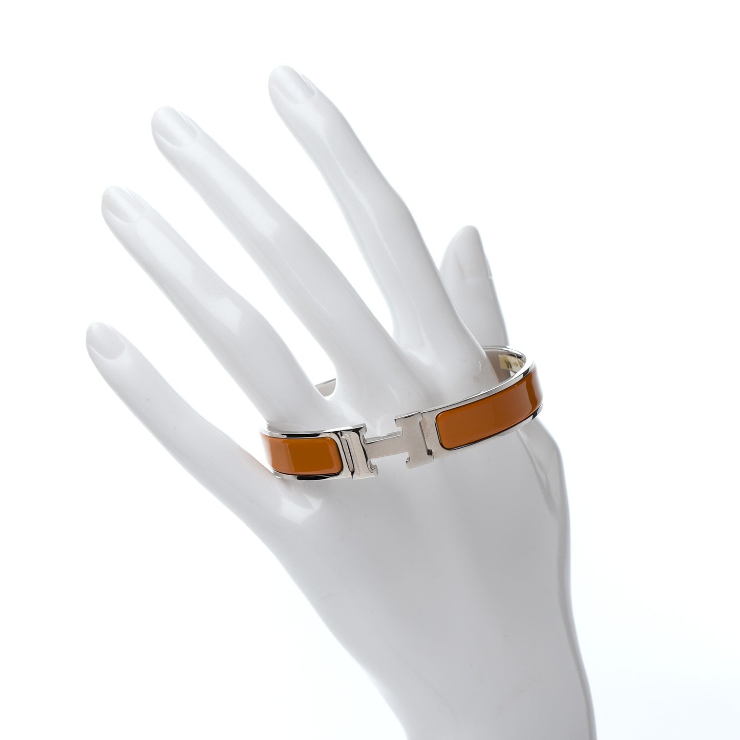 Enamel Narrow Clic Clac H Bracelet PM Curcuma