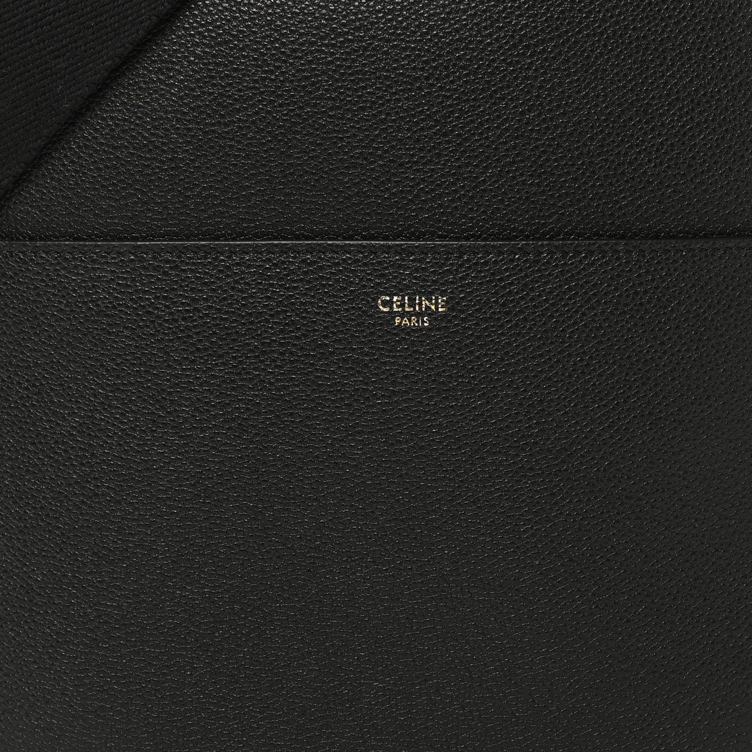 Celine Soft Grained Calfskin Sangle Bucket Bag Black 6 of 8