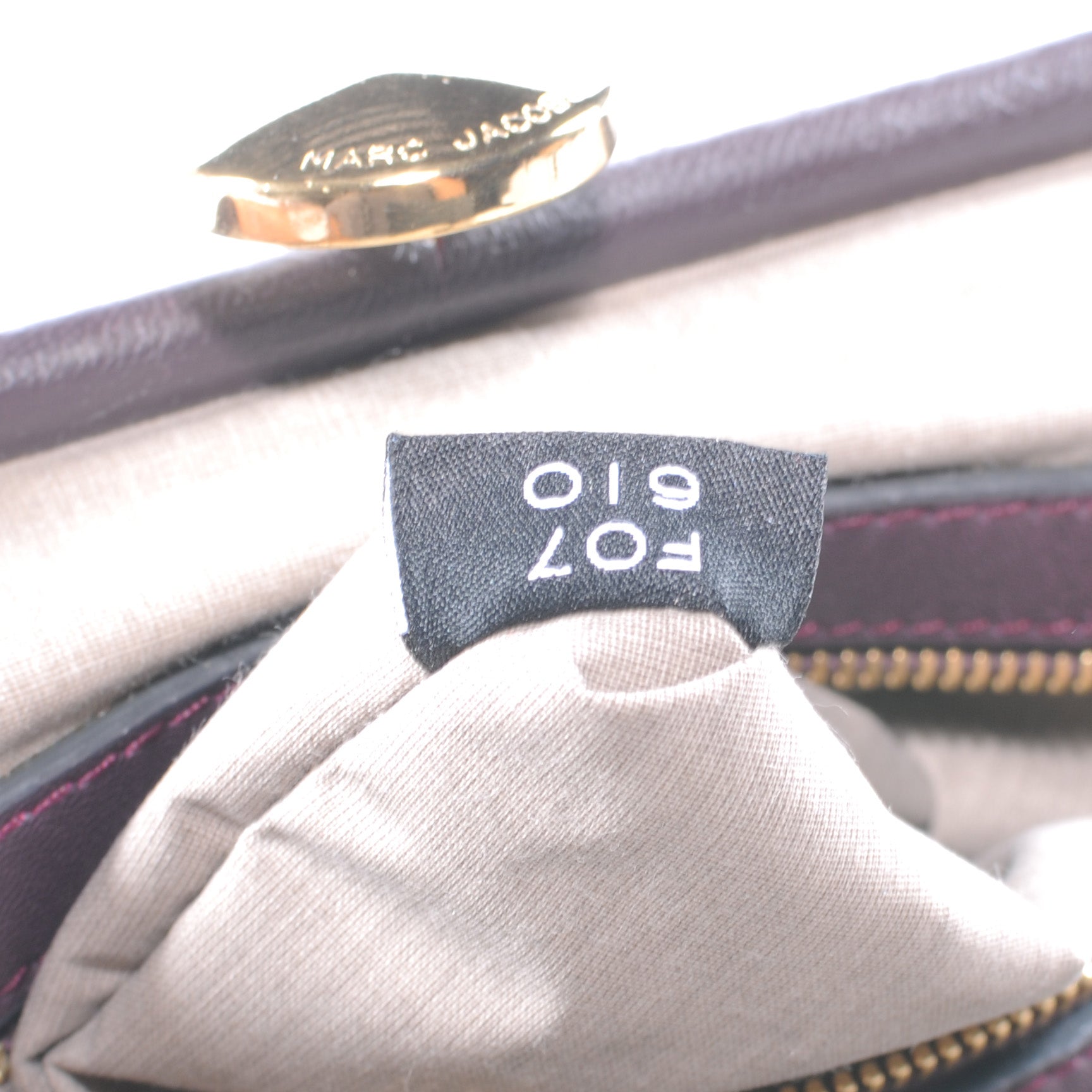 Marc Jacobs Quilted Elastic Little Stam Plum 7 of 8