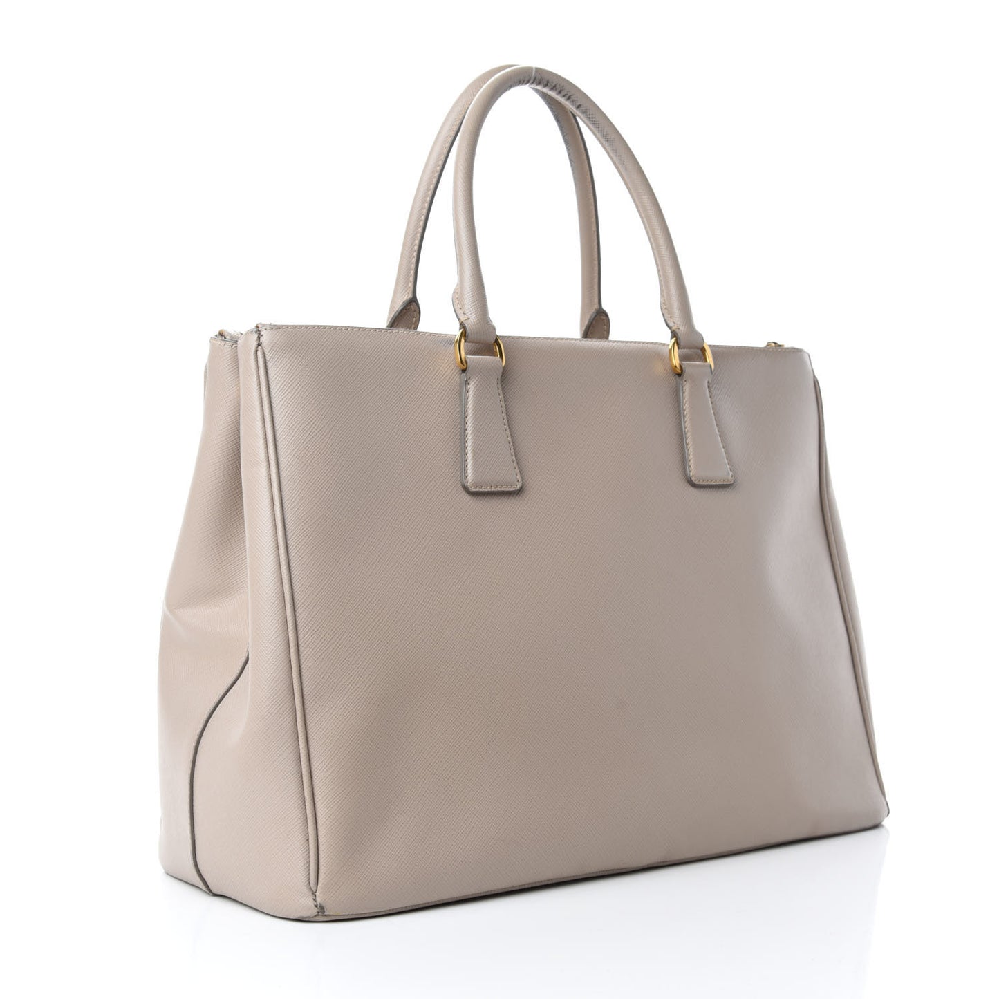 Saffiano Large Galleria Double Zip Tote Pomice