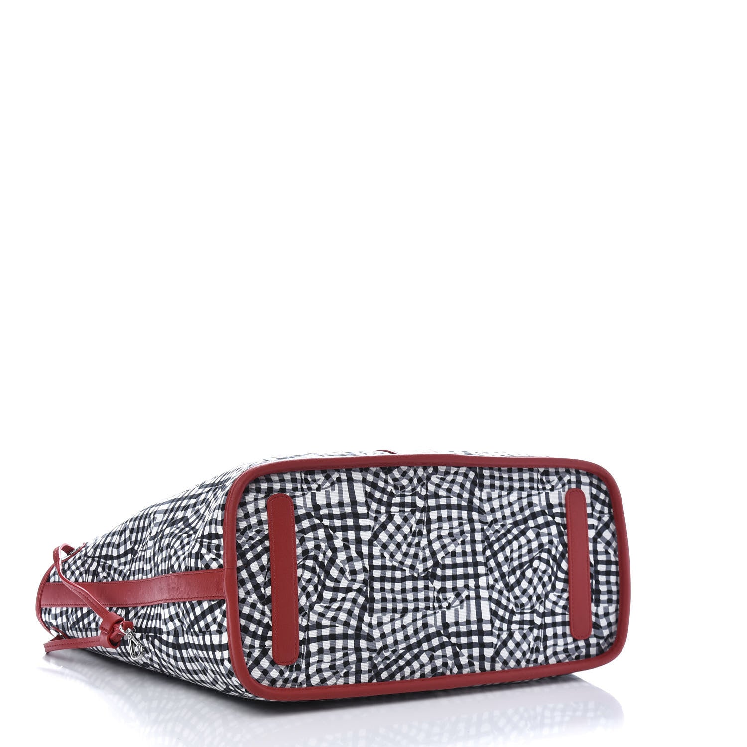 MCM Visetos Medium Liz Reversible Shopper Tote Black Red 15 of 19