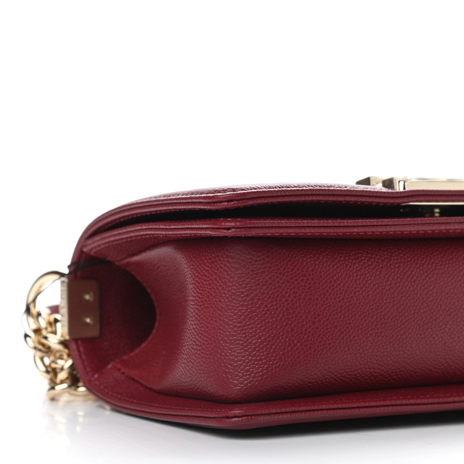 Chanel Caviar Quilted Small Boy Flap Burgundy 8 of 9