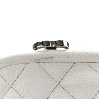 Chanel Caviar Quilted Timeless Clutch White 12 of 16