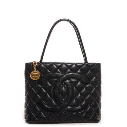 Chanel Caviar Medallion Tote Black 1 of 7