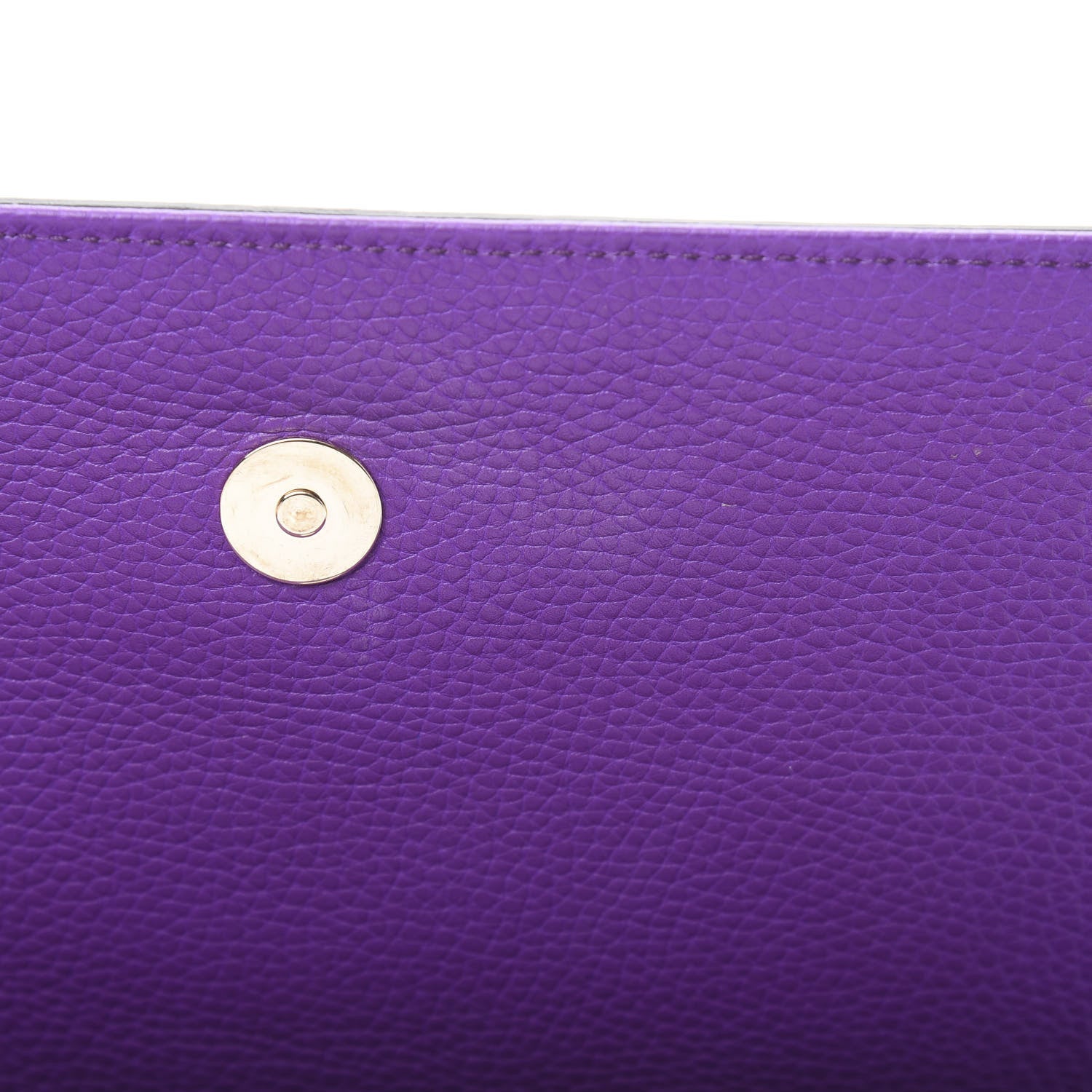 Gucci Pebbled Calfskin Medium Soho Clutch Shine Purple 8 of 11