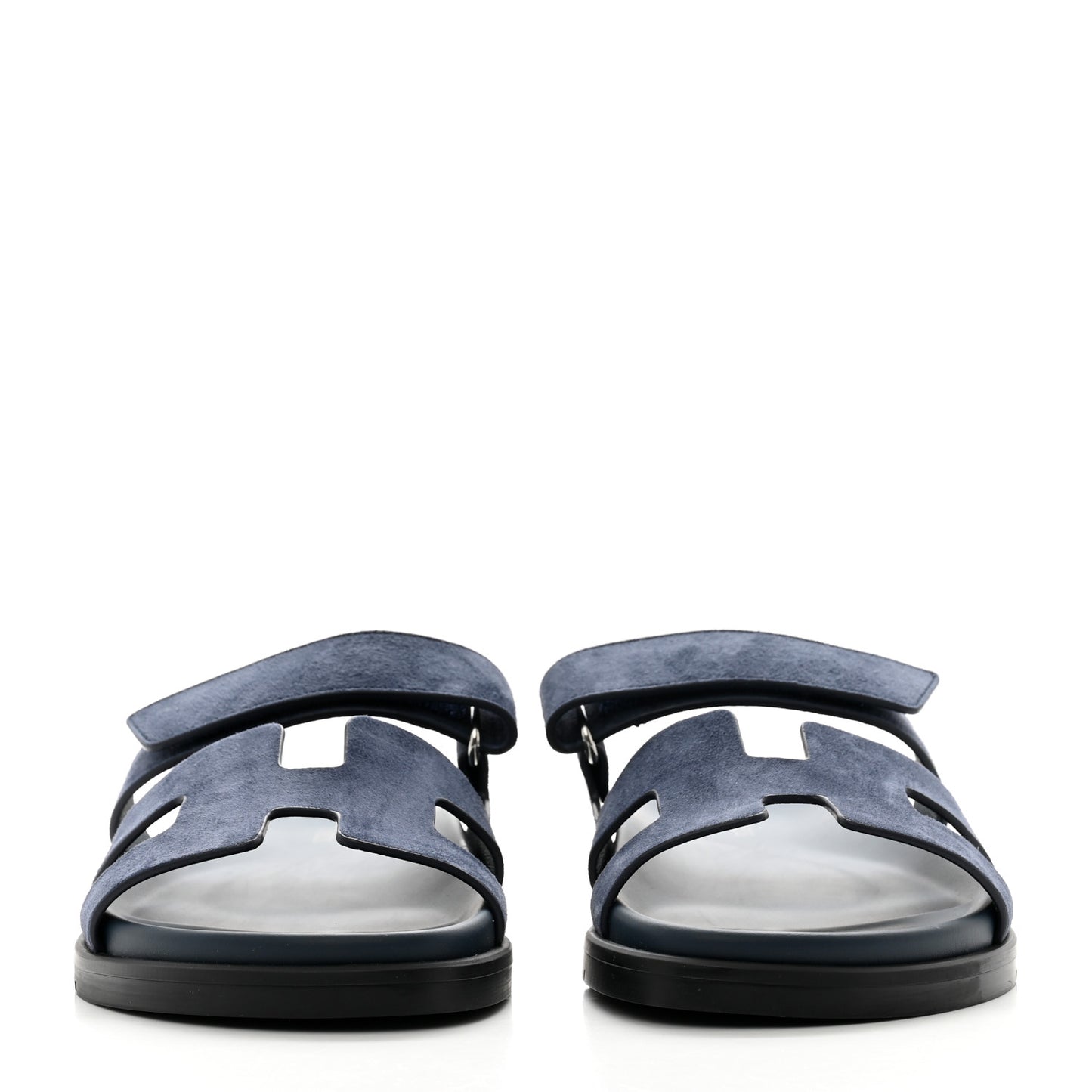 Suede Goatskin Womens Chypre Sandals 38 Bleu Celeste