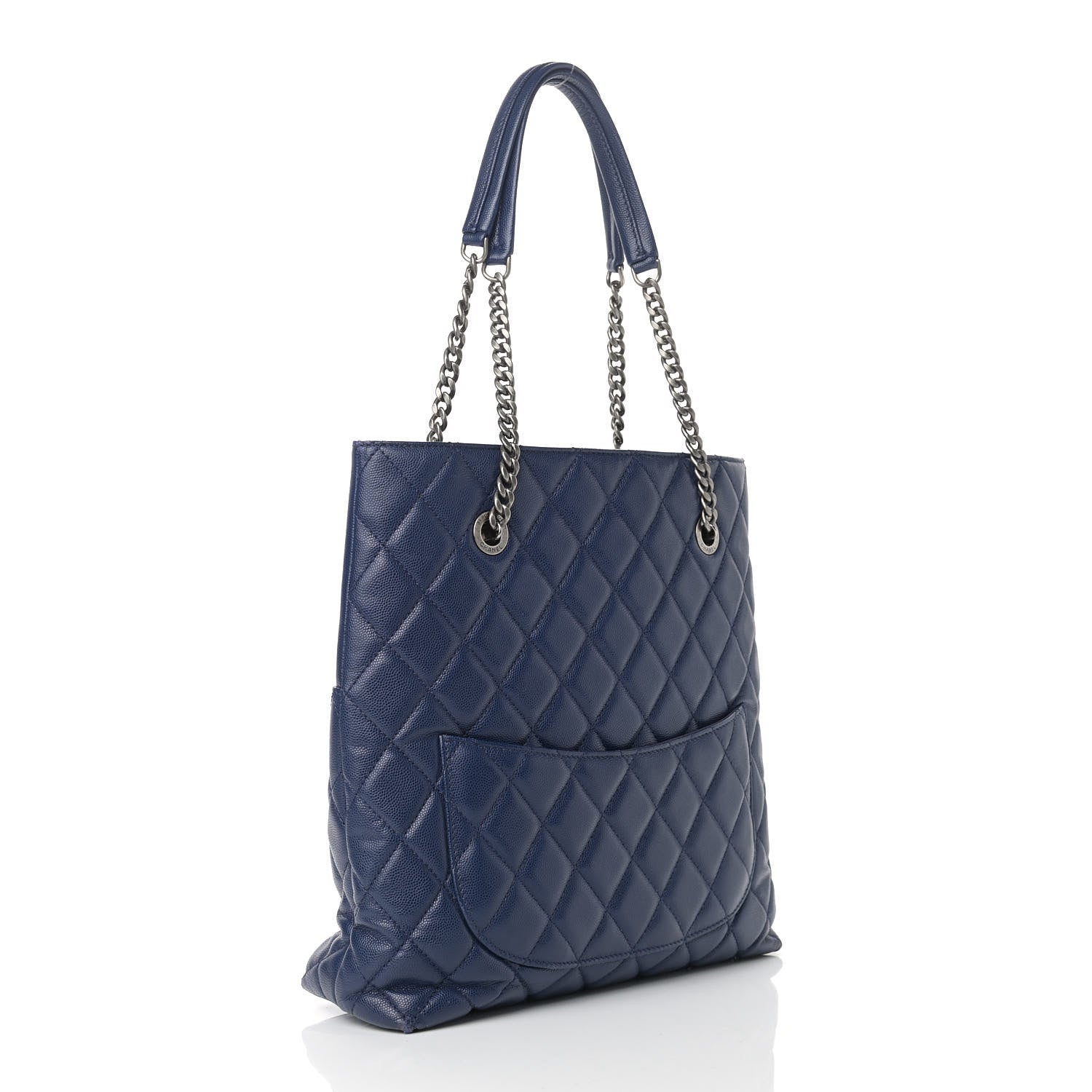 Chanel Caviar Quilted Small Urban Delight Tote Blue 3 of 9