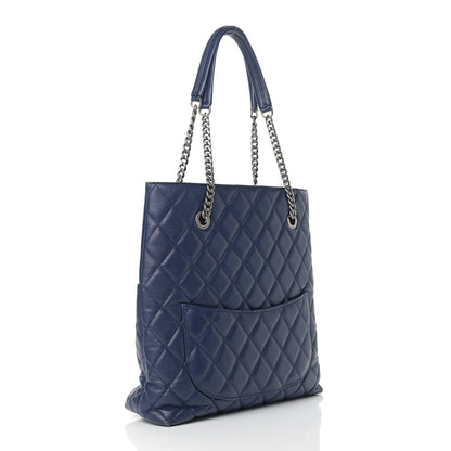 Chanel Caviar Quilted Small Urban Delight Tote Blue 3 of 9