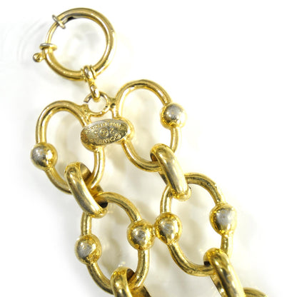 Chanel CC Medallion Chain Bracelet Gold 3 of 5
