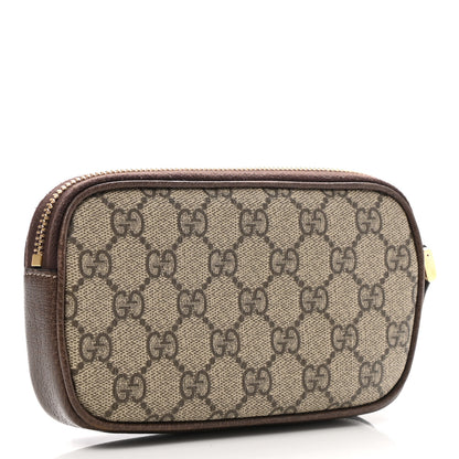 Gucci GG Supreme Monogram Ophidia Phone Case Wristlet Brown 3 of 9