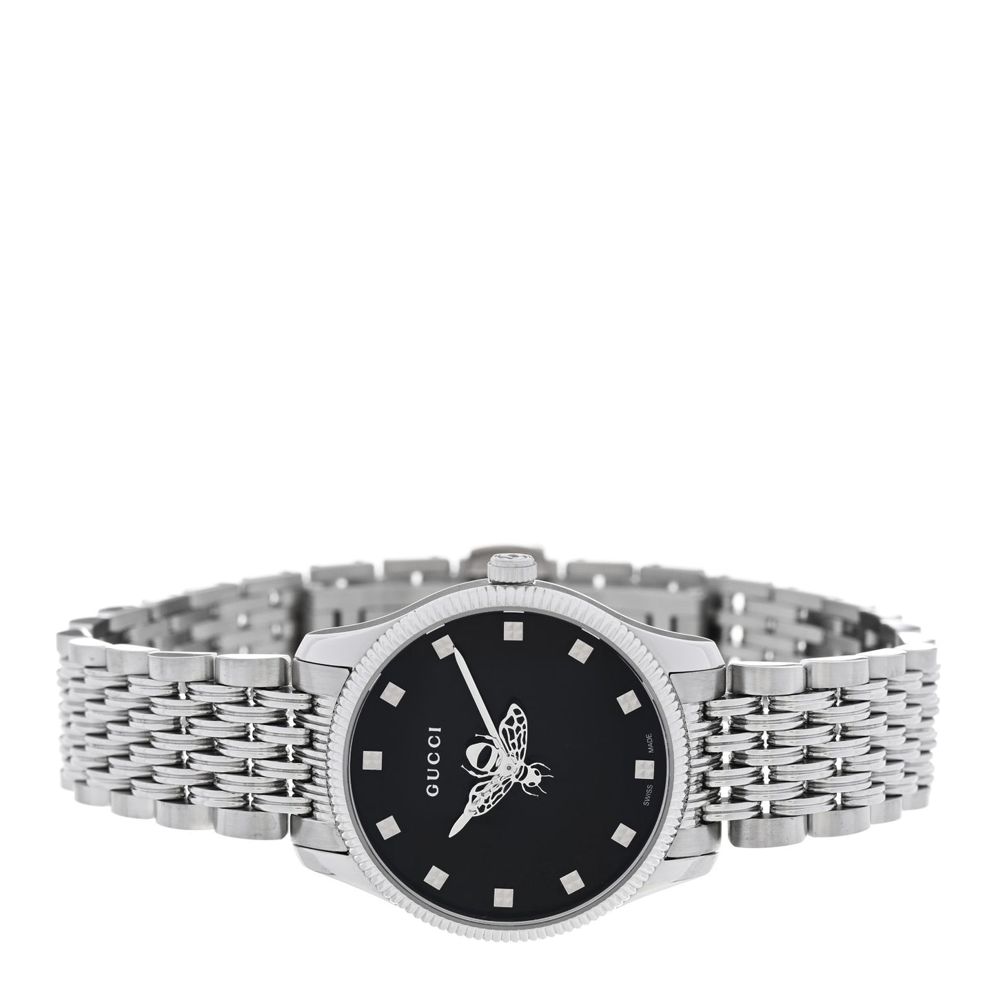 Stainless Steel 29mm G-Timeless Bee Quartz Watch Black