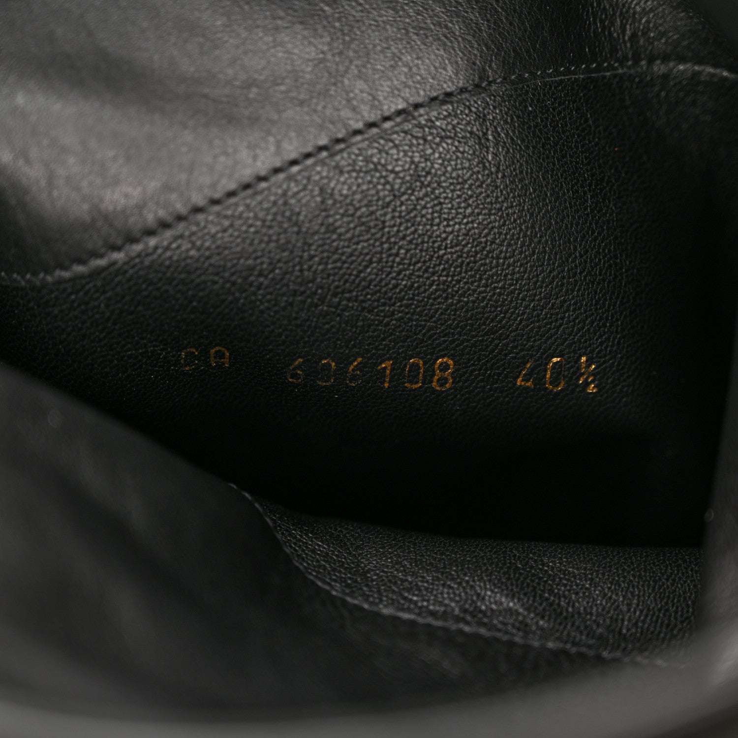 Saint Laurent Lambskin Koller 110 Tall Boots 40.5 Black 8 of 11