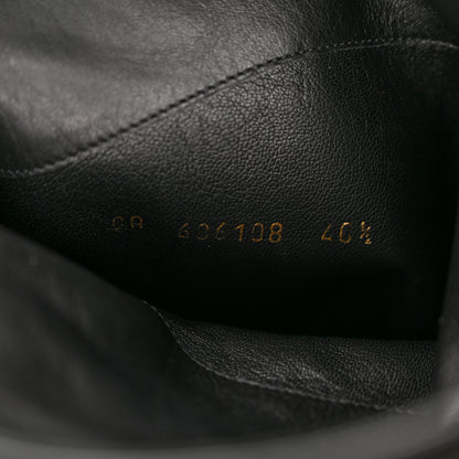 Saint Laurent Lambskin Koller 110 Tall Boots 40.5 Black 8 of 11