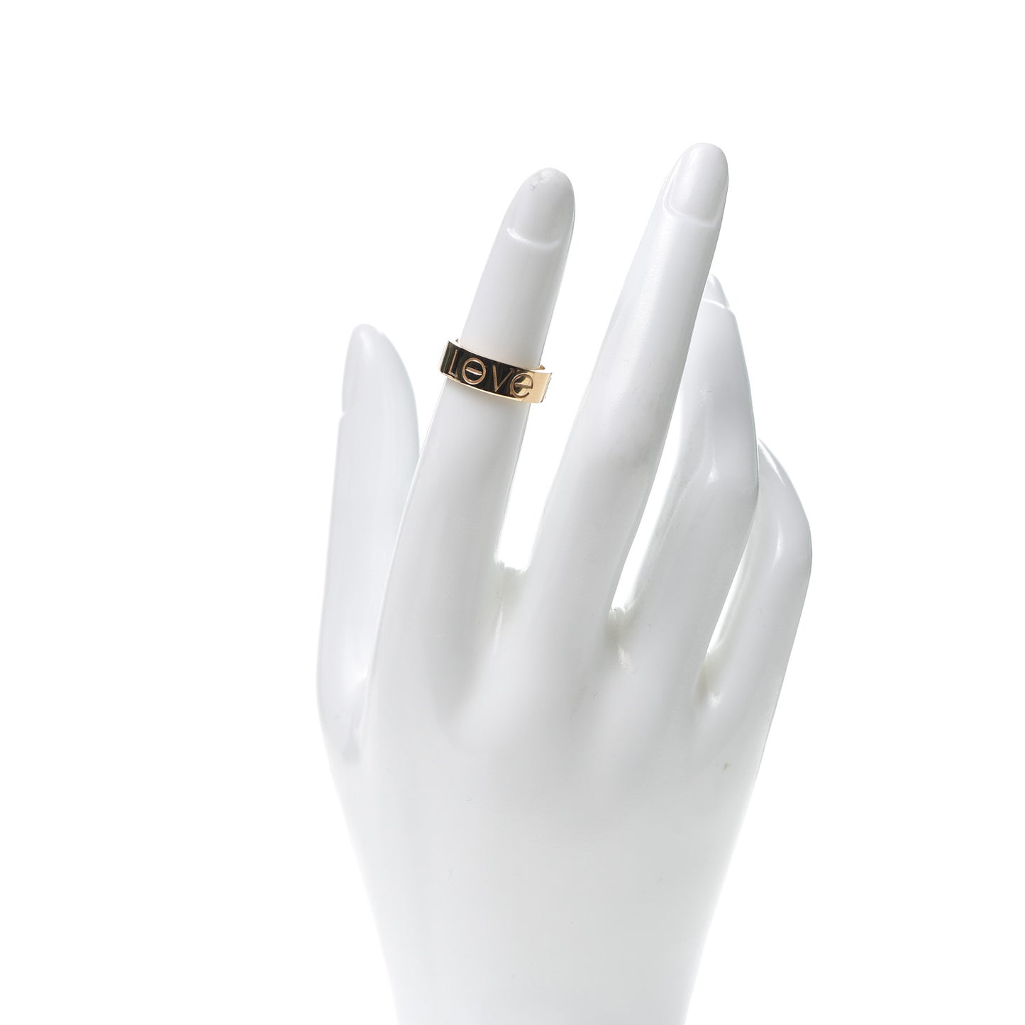 18K Yellow Gold 5.5mm Engraved LOVE Ring 47 4