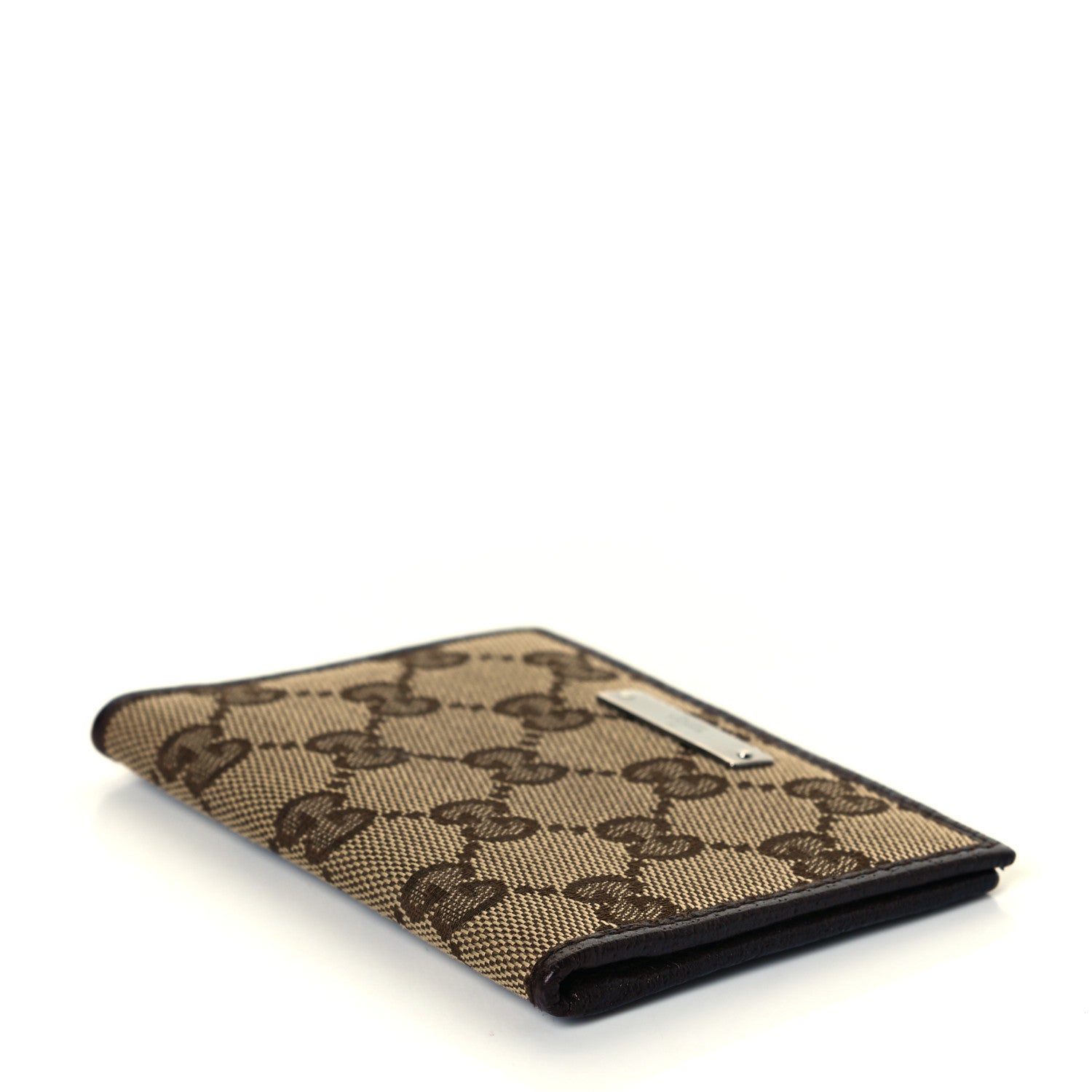 Gucci Monogram Card Case Flap Dark Brown 4 of 8