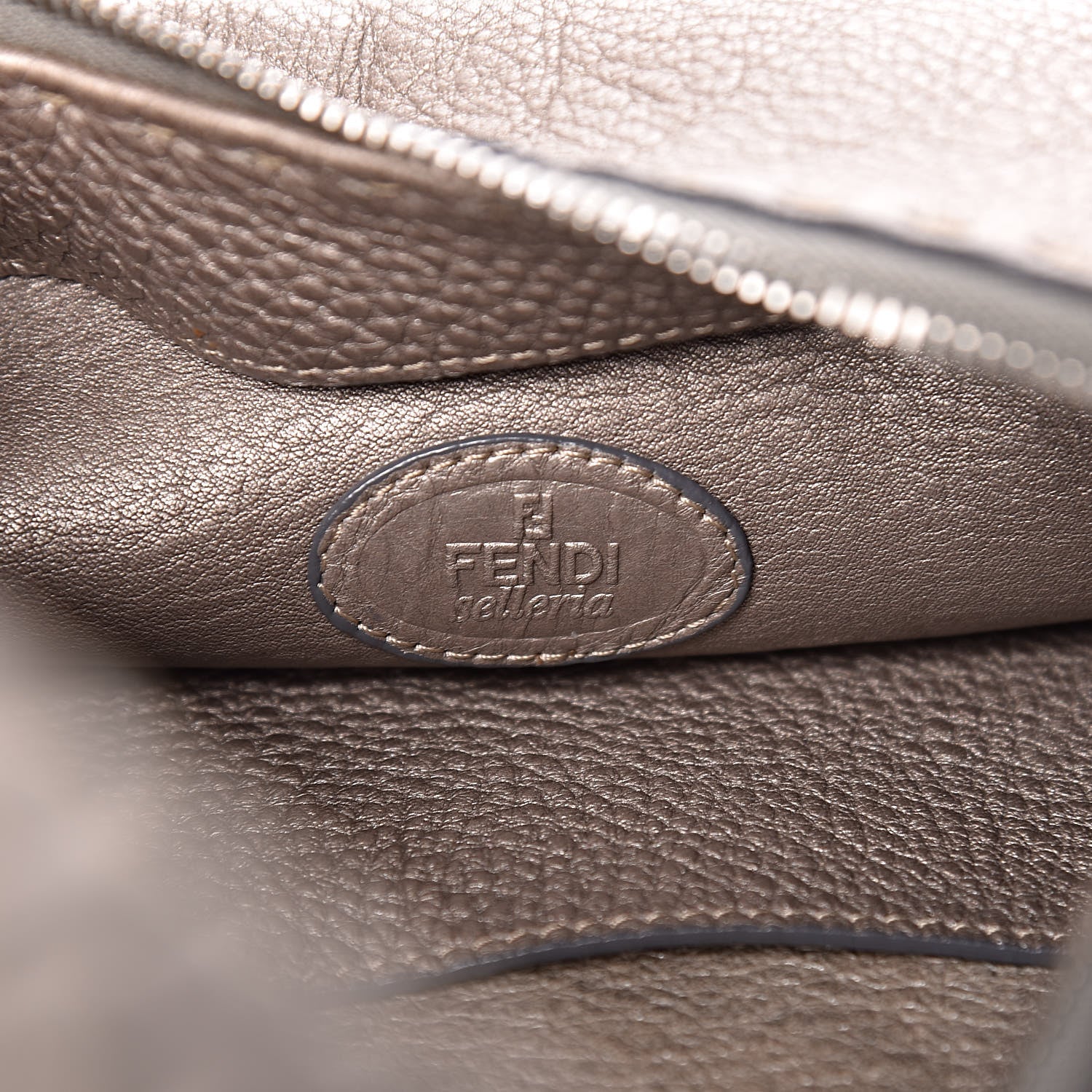 Fendi Cuoio Romano Selleria Hobo Peltro 8 of 13