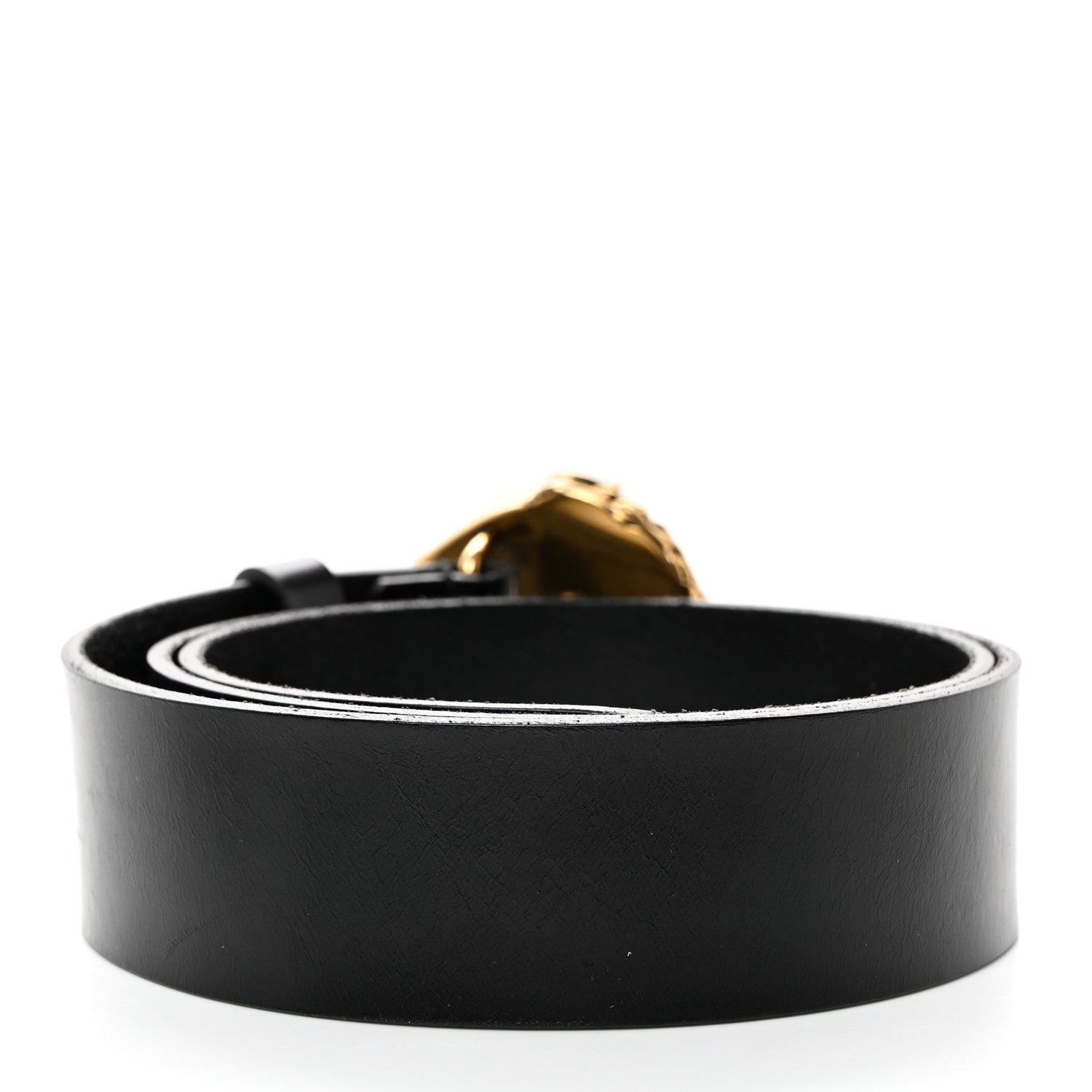 Gucci Calfskin Horsehead G Belt 85 34 Black 2 of 6