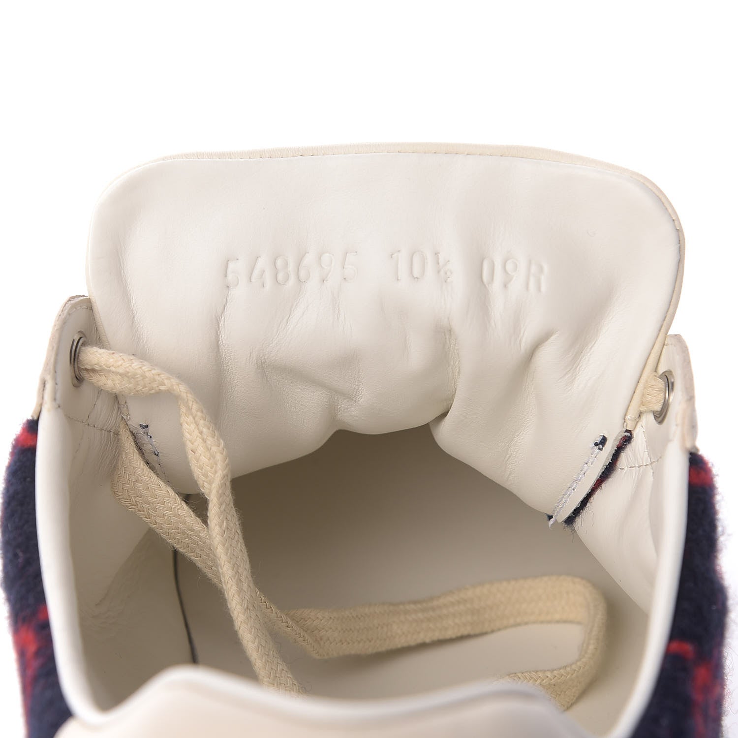 Gucci Covered Wool Big GG Monogram Mens Sneakers 10.5 Blue Red Mystic White 11 of 12