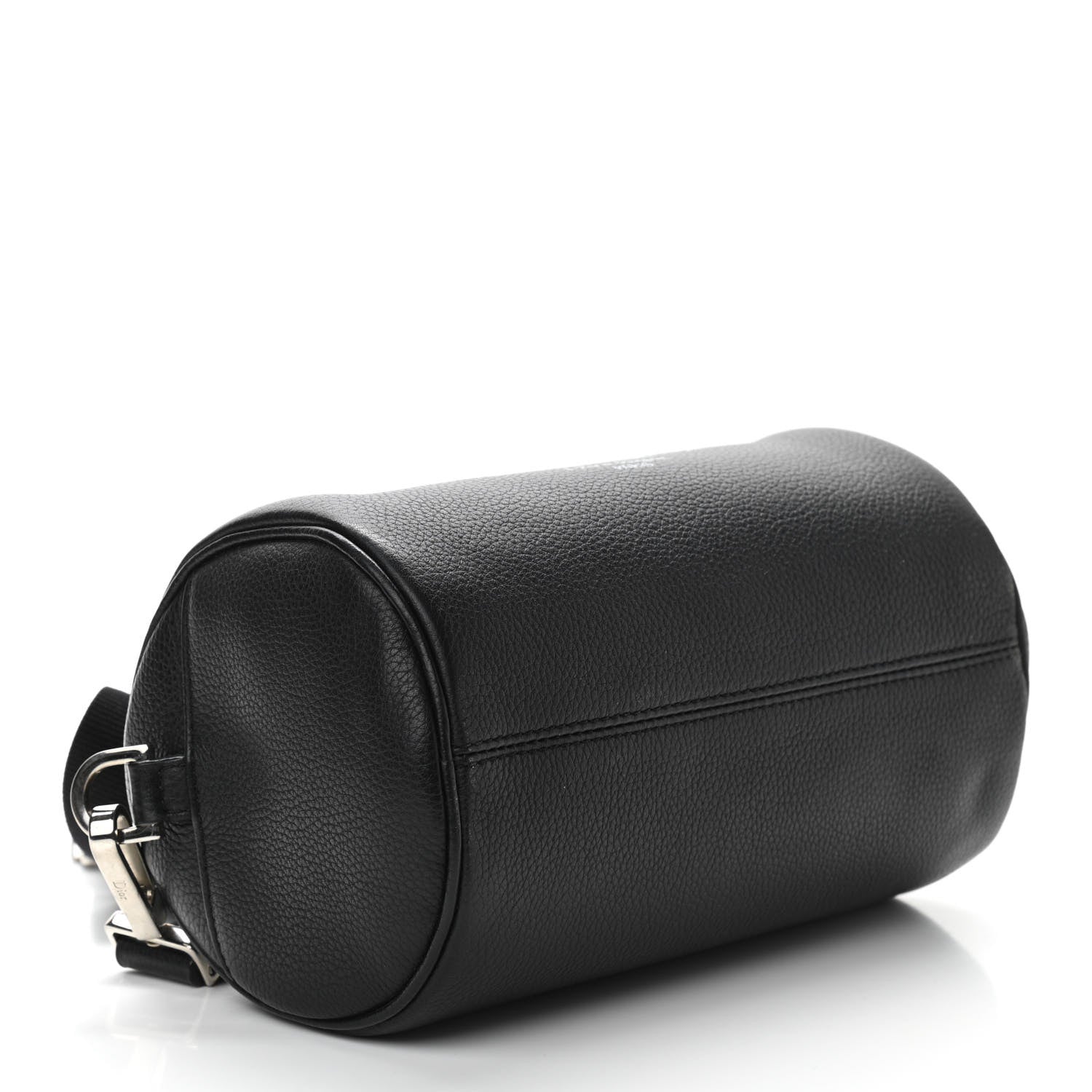 Christian Dior HOMME Grained Calfskin Mens Roller Pouch Black 4 of 9