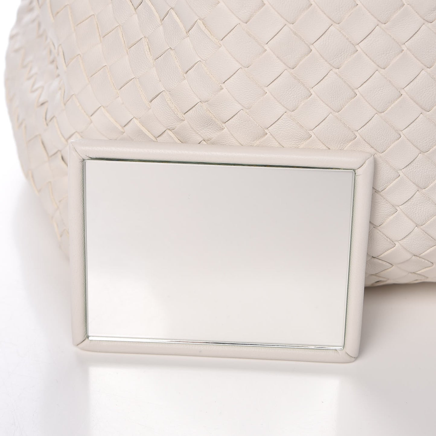 Nappa Intrecciato Brick Tote White