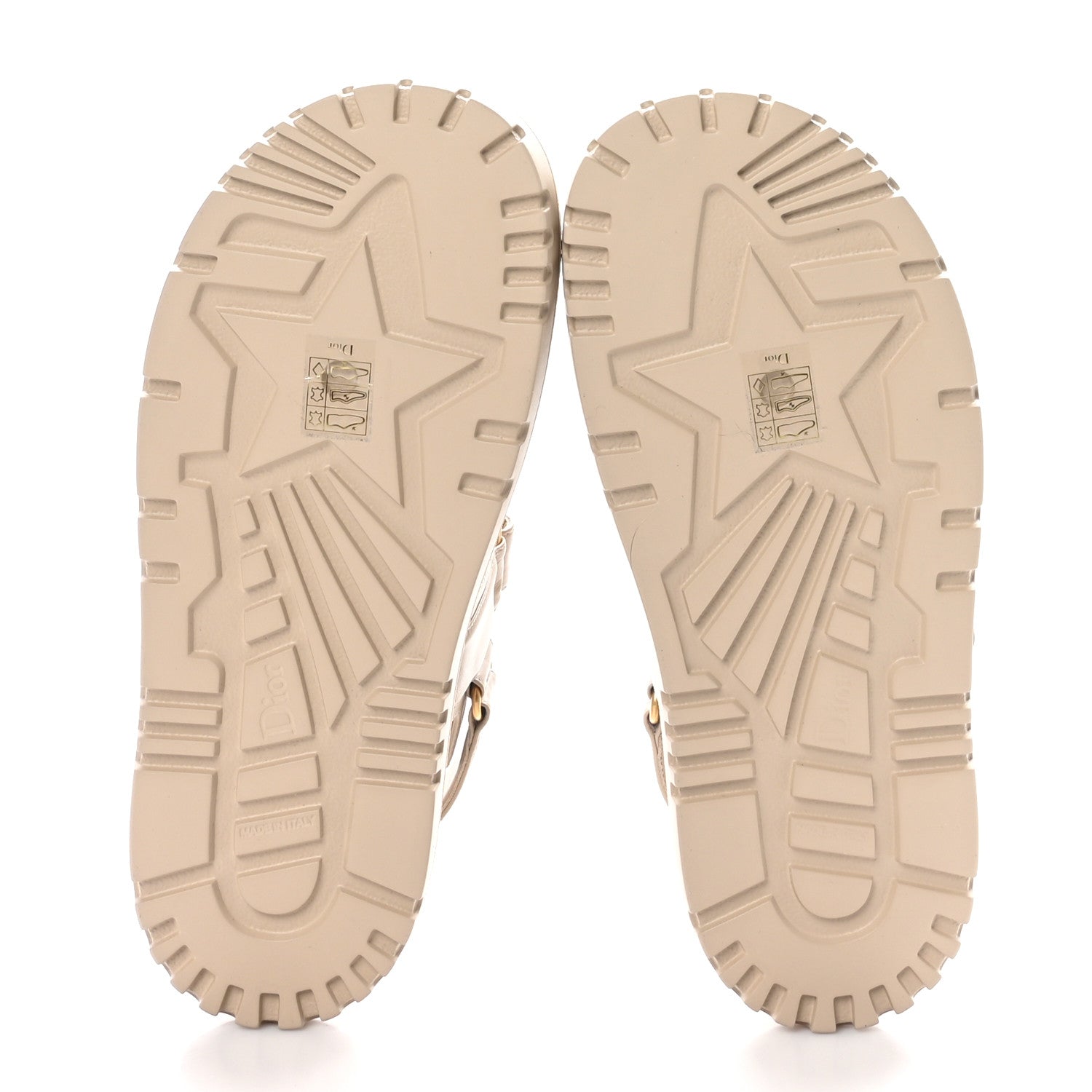 Christian Dior Lambskin Dioract 10mm Sandals 40 Beige 5 of 9