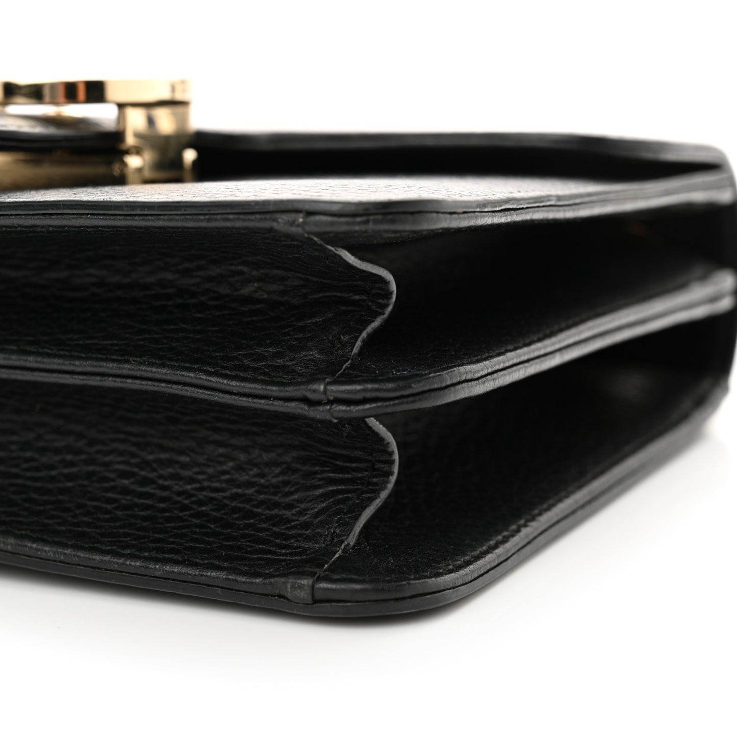 Dollar Calfskin Small Interlocking G Shoulder Bag Black