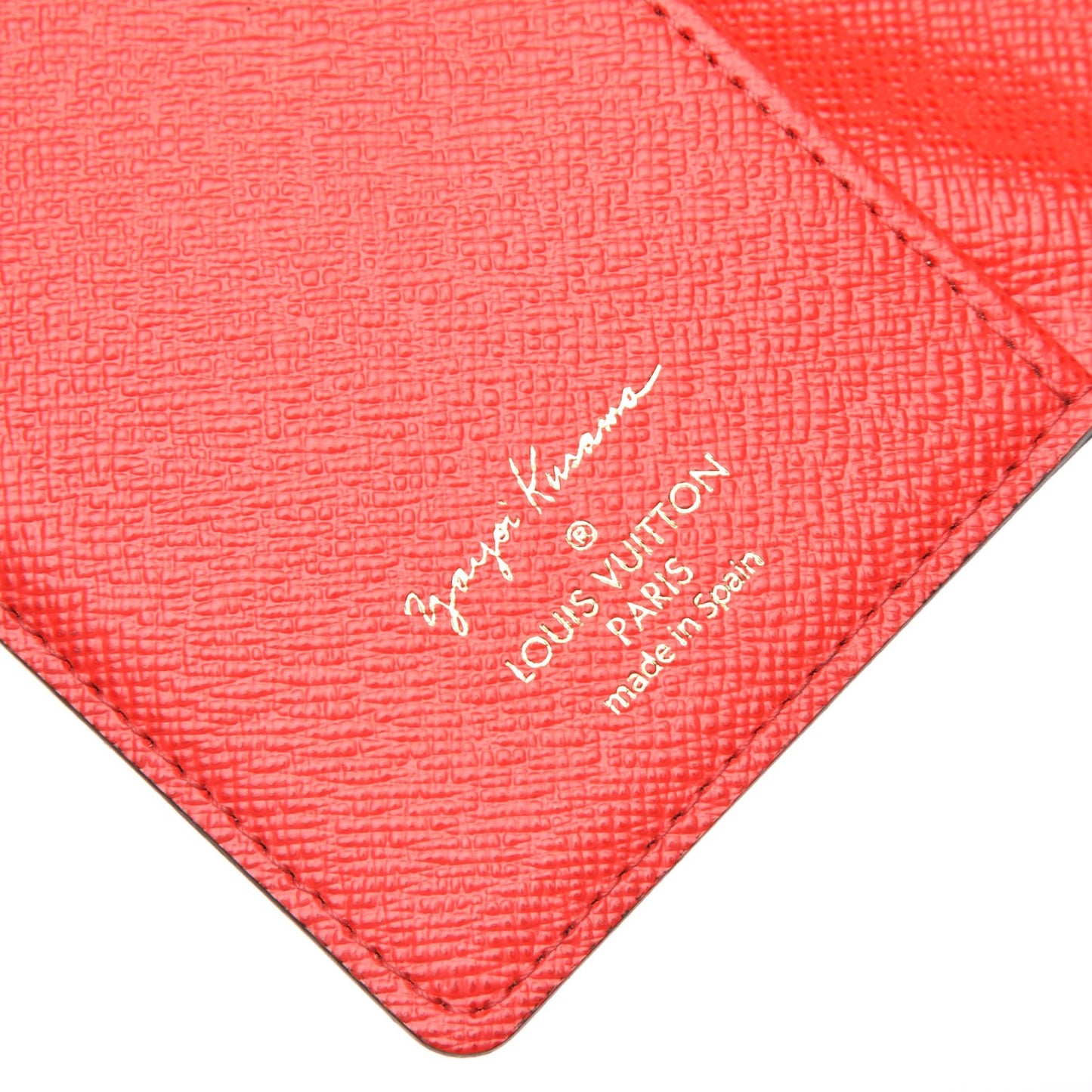 Monogram Kusama Town Small Ring Agenda Cover Red