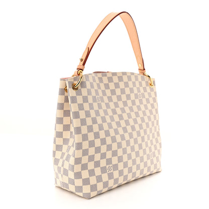 Louis Vuitton Damier Azur Graceful PM Rose Ballerine 3 of 9