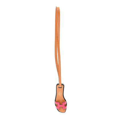 Hermes Epsom Butler Calfskin Hunter Oran Nano Bag Charm Rose Mexico 1 of 3