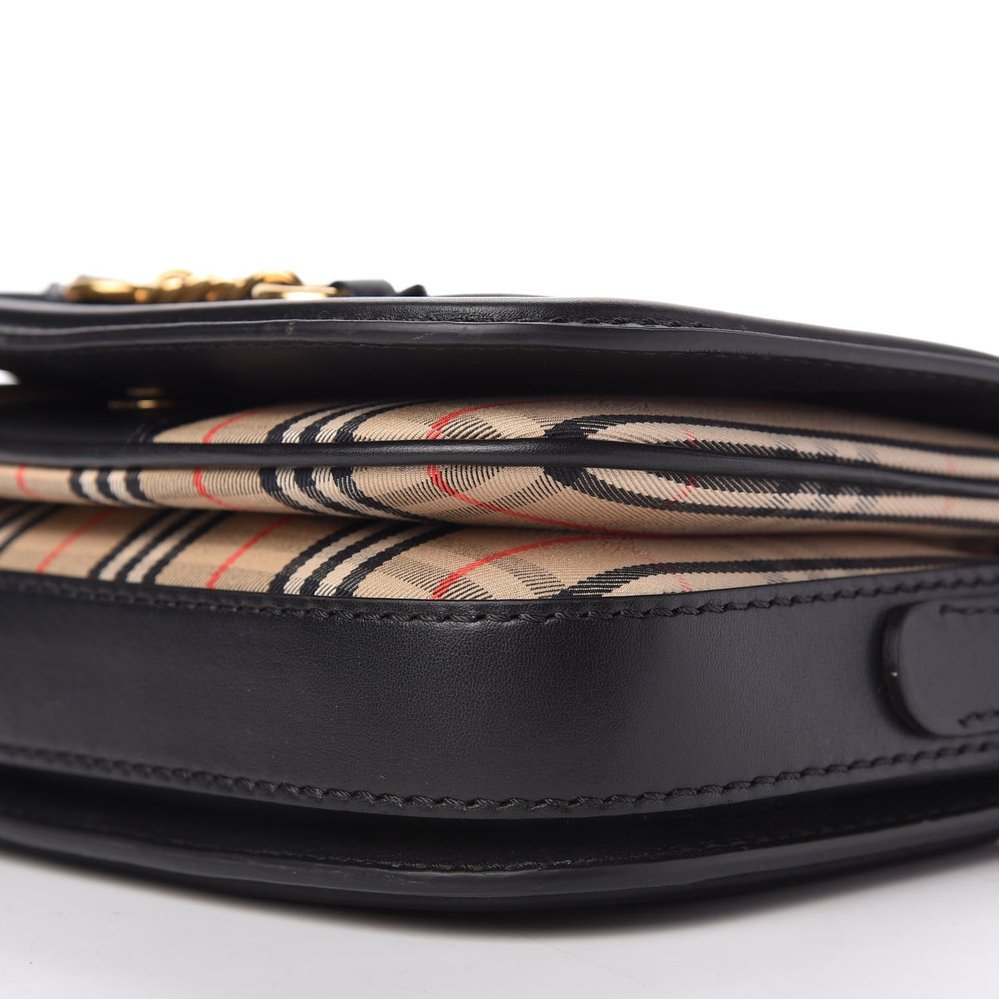 Smooth Calfskin 1983 Knight Check Link Shoulder Bag Black