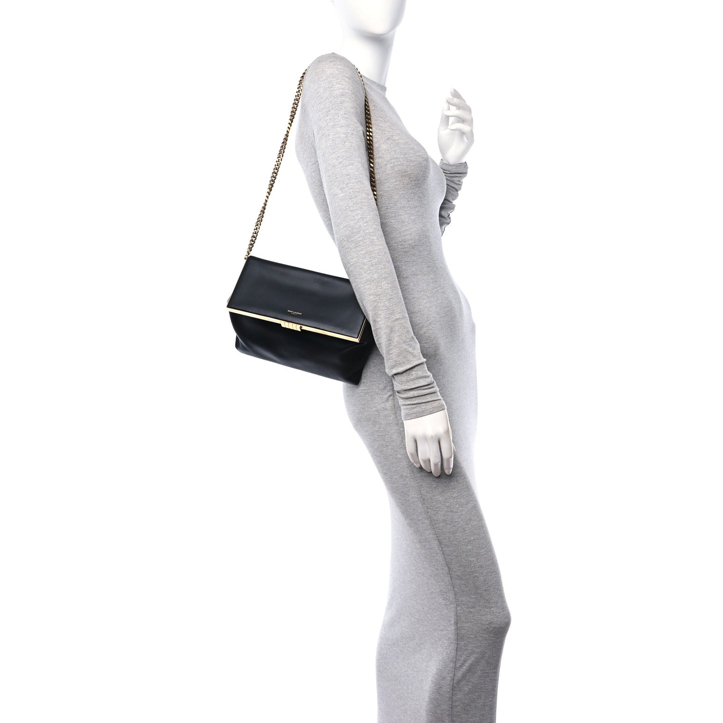 Smooth Calfskin Medium Fanny Black