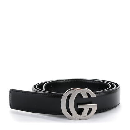 Gucci Calfskin Interlocking G Belt 85 34 Black 1 of 5