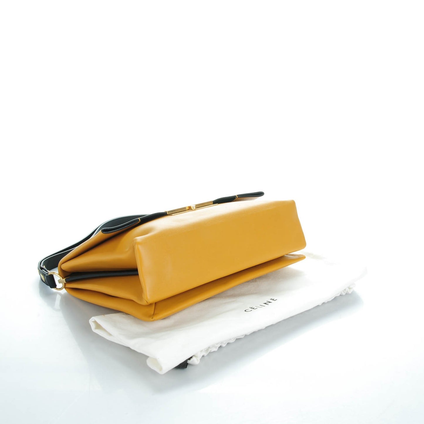 Smooth Calfskin Blade Flap Mustard
