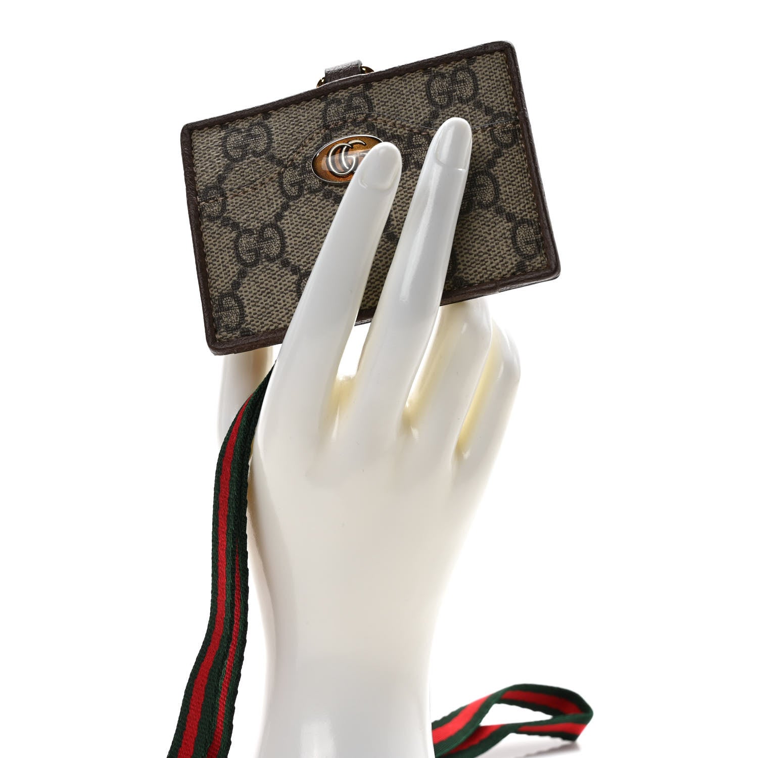 Gucci GG Supreme Monogram Ophidia ID Holder Beige Ebony New Acero 2 of 6