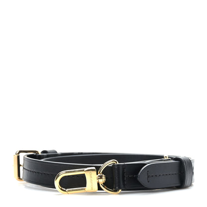 Louis Vuitton Calfskin 16mm Adjustable Shoulder Strap Black 1 of 4