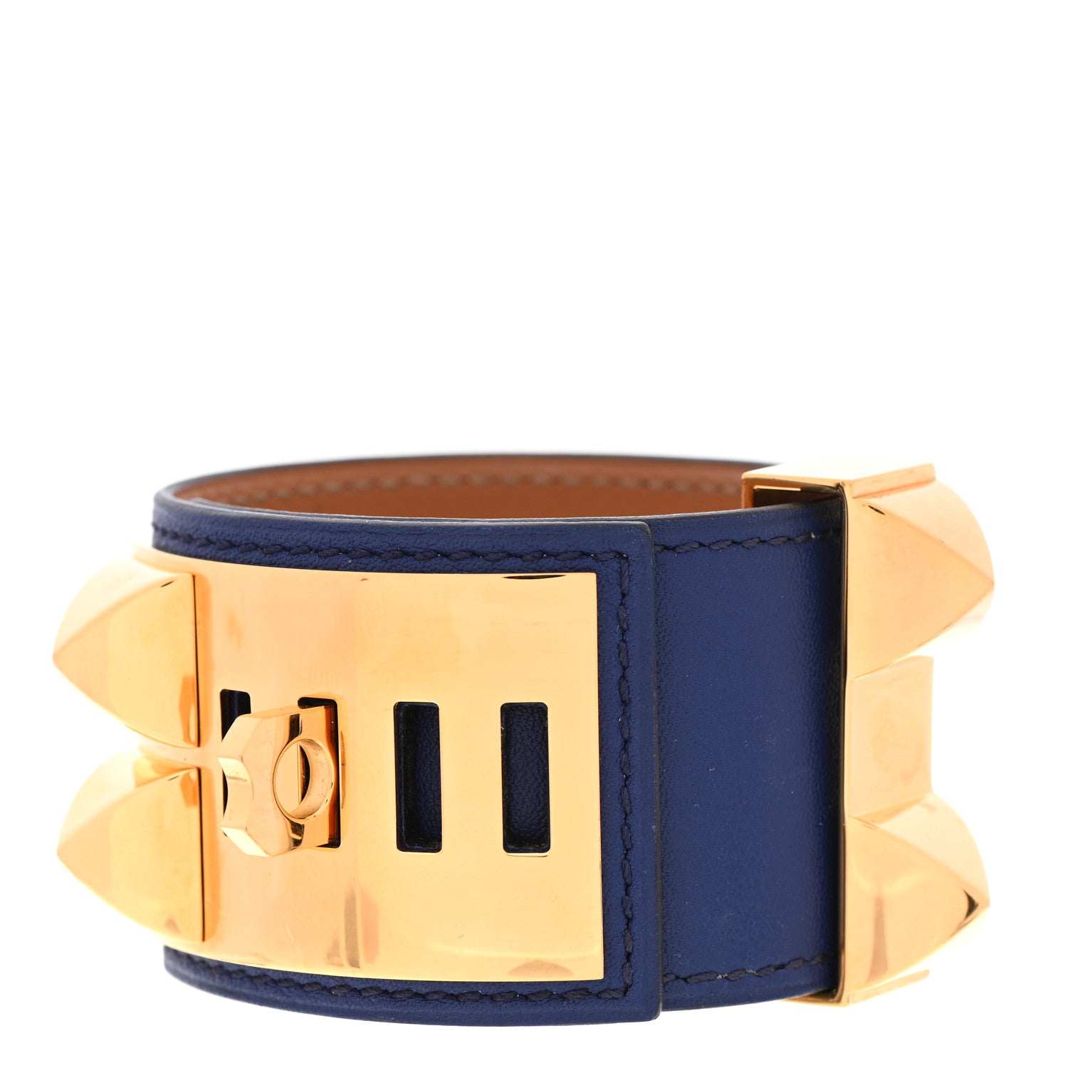 Hermes Swift Collier de Chien CDC Bracelet S Bleu Saphir 3 of 5