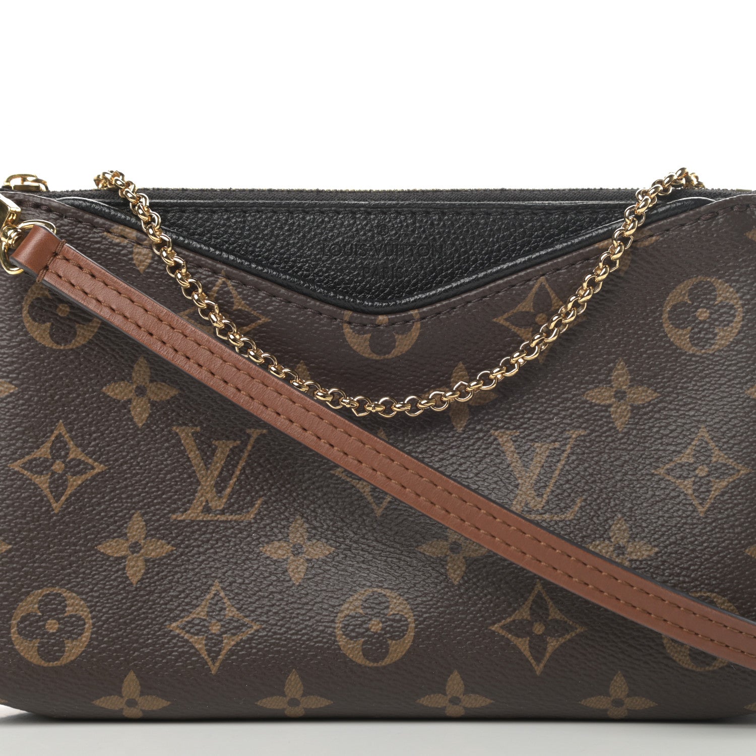 Louis Vuitton Monogram Pallas Clutch Black 9 of 11