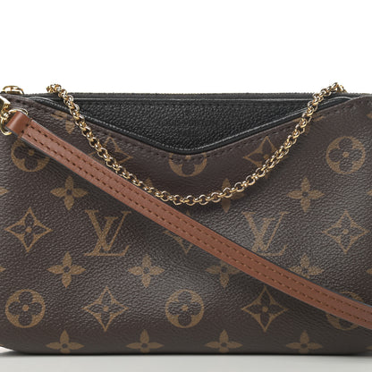 Louis Vuitton Monogram Pallas Clutch Black 9 of 11