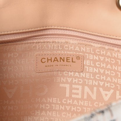 Chanel Silk Lambskin Coco Mademoiselle Scarf Flap Bag Beige 6 of 11