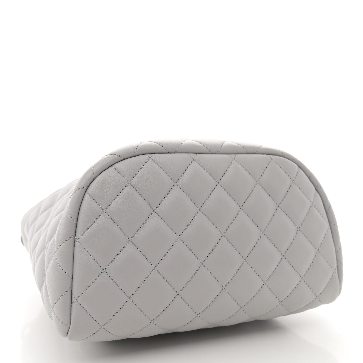 Calfskin Quilted Small Urban Spirit Backpack Grey