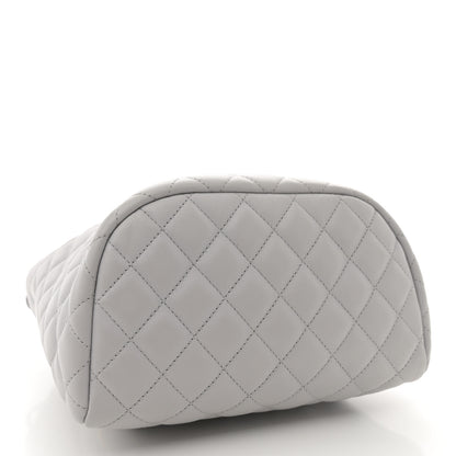 Chanel Calfskin Quilted Small Urban Spirit Backpack Grey 4 of 13