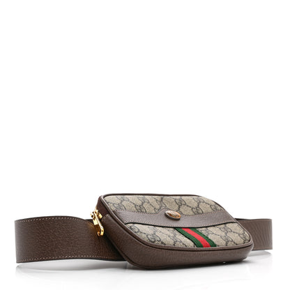 Gucci GG Supreme Monogram Ophidia Belted iPhone Case 95 38 Dark Brown 4 of 9