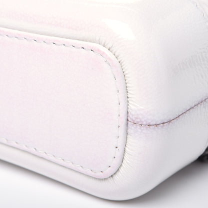 Chanel Patent Goatskin Quilted Small Gabrielle Hobo White 9 of 19