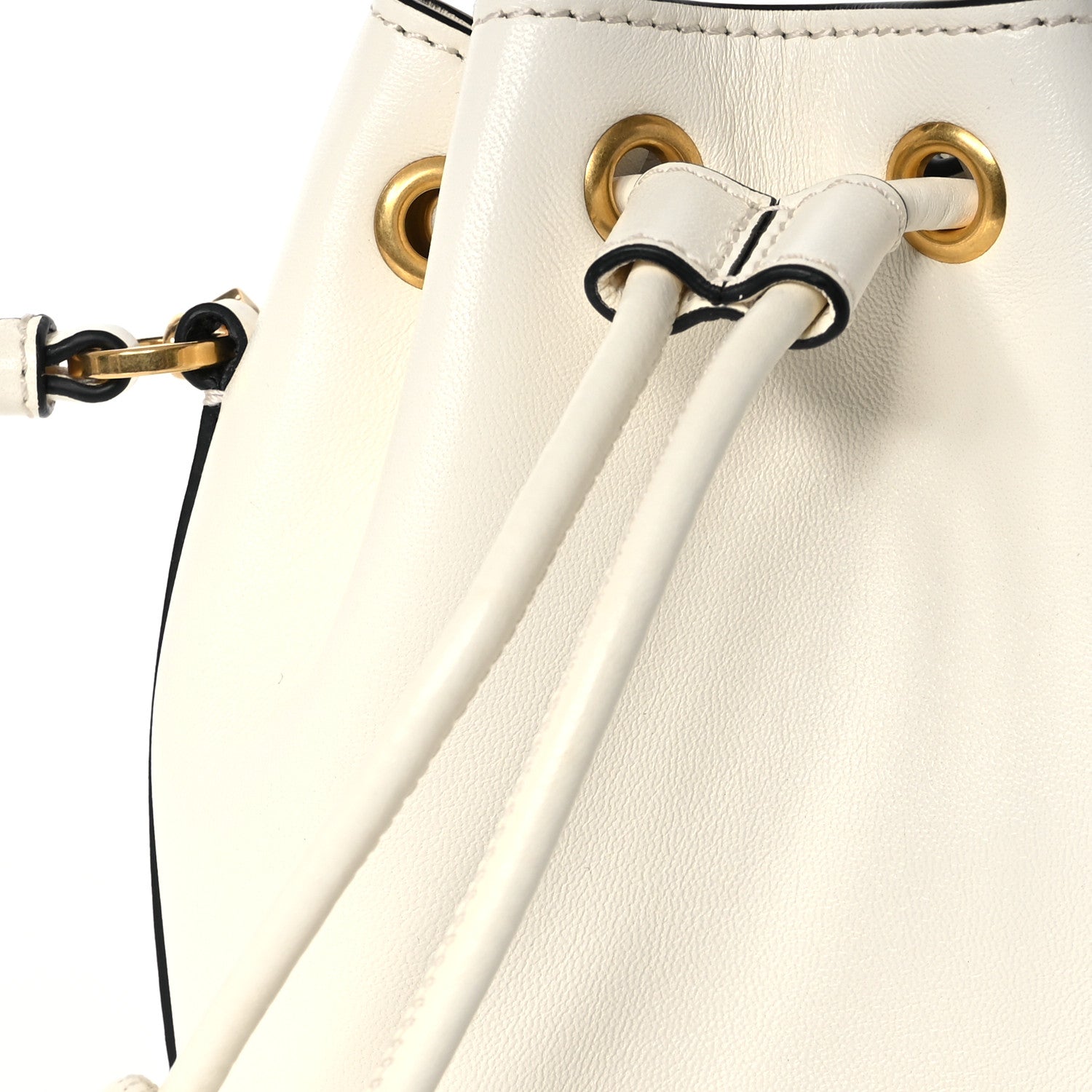 Valentino Garavani Nappa Mini VLogo Signature Bucket Bag Light Ivory 7 of 9