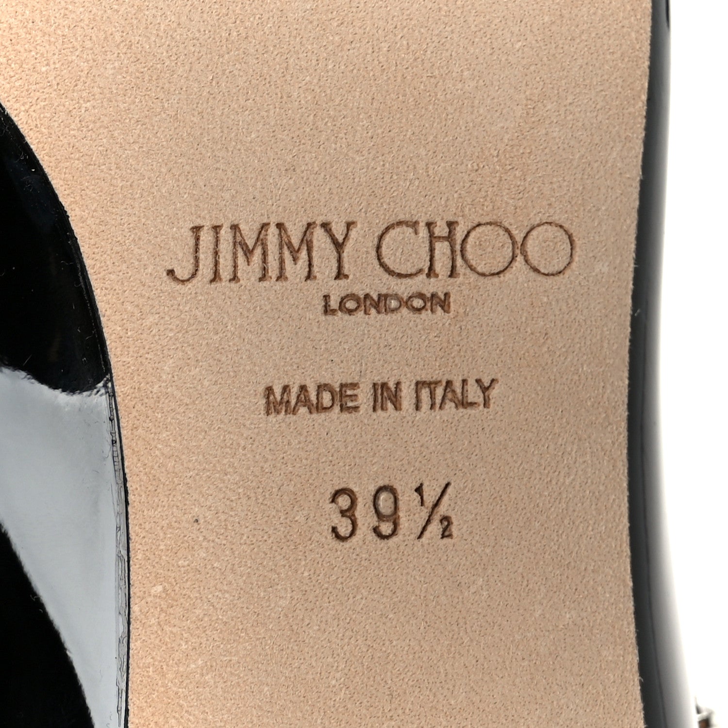 Jimmy Choo Patent Crystal Bing 65 Pumps 39.5 Black 8 of 9