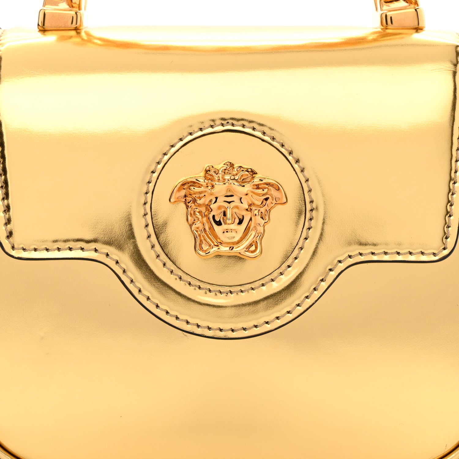 Versace Metallic Mini La Medusa Bag Gold 8 of 11