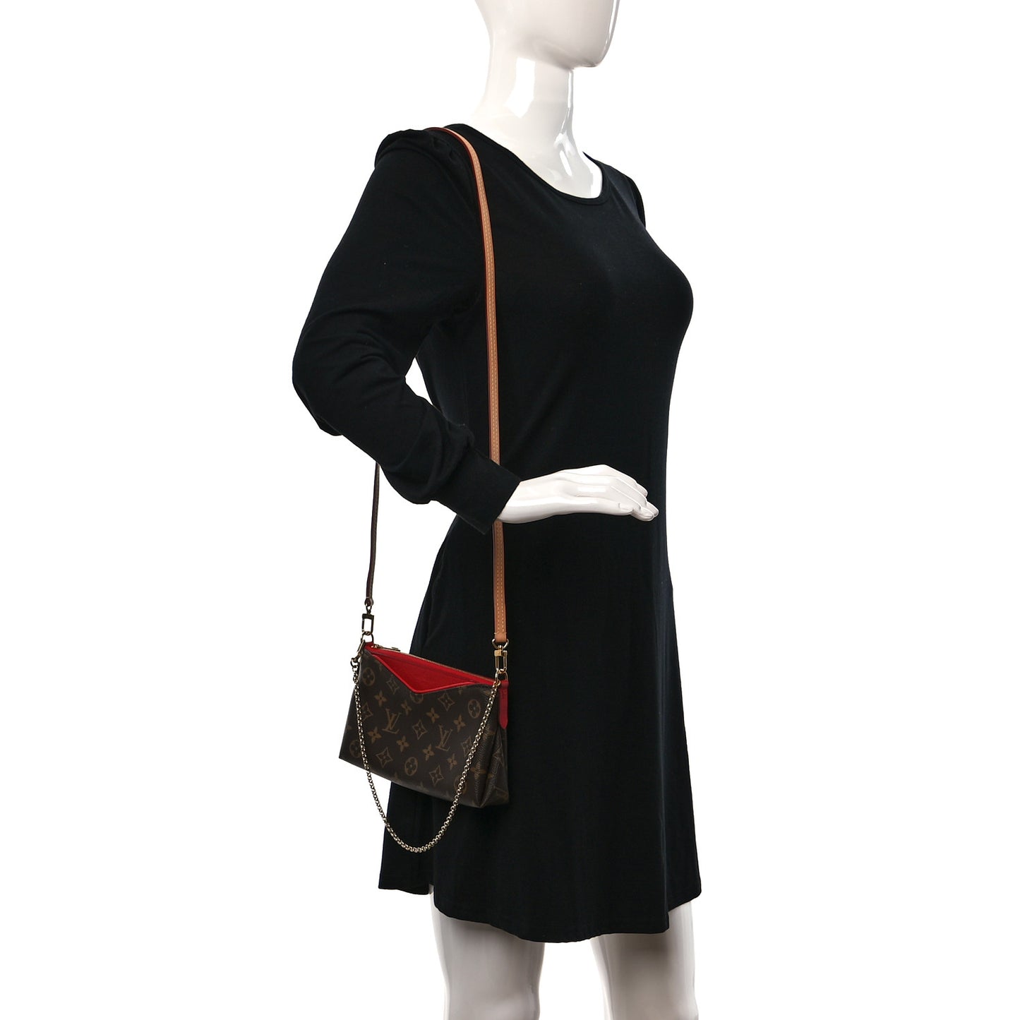 Monogram Pallas Clutch Cherry