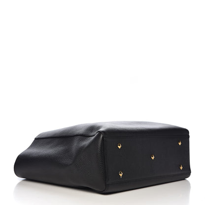 MCM Grained Calfskin Large Reversible Wandel Tote Black 7 of 19